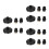 18Pcs Multi-Purpose Steam Cleaner Brush Set for Grout Kitchen Bathroom 8