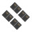 8Pcs Portable Weekly Monthly Planner Notebook Black PU Paper for Work 3