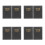 8Pcs Portable Weekly Monthly Planner Notebook Black PU Paper for Work 6
