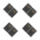 8Pcs Portable Weekly Monthly Planner Notebook Black PU Paper for Work 9