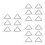 18Pcs Versatile White Ceramic and Iron Wire Crucible Triangle Rack 4