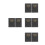8Pcs Portable Weekly Monthly Planner Notebook Black PU Paper for Work 7