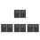 8Pcs Portable Weekly Monthly Planner Notebook Black PU Paper for Work 4