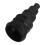 2Pcs Rubber Cable Cord Grommets Black Fireproof Wire Protection Sleeve 2
