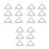 18Pcs Versatile White Ceramic and Iron Wire Crucible Triangle Rack 6