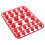 60Pcs ABS Motorcycle Screw Covers Red Hexagonal Decorative Bolt Caps 1