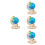 4St Doe-Het- Globe Met Draaibare Standaard Leerzaam 10