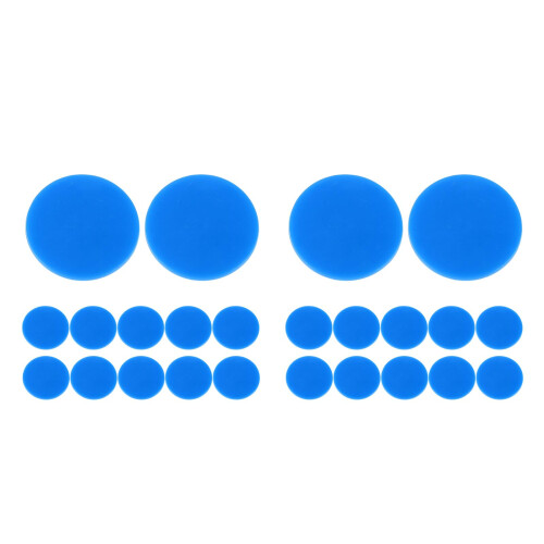 200Pcs Blue Plastic Chips for Night Durable Markers 1