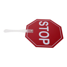 2St Dubbelzijdig Rood PVC Stopbord Draagbaar Voor Klassikaal Gebruik