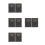 8Pcs Portable Weekly Monthly Planner Notebook Black PU Paper for Work 5