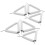 18Pcs Versatile White Ceramic and Iron Wire Crucible Triangle Rack 2