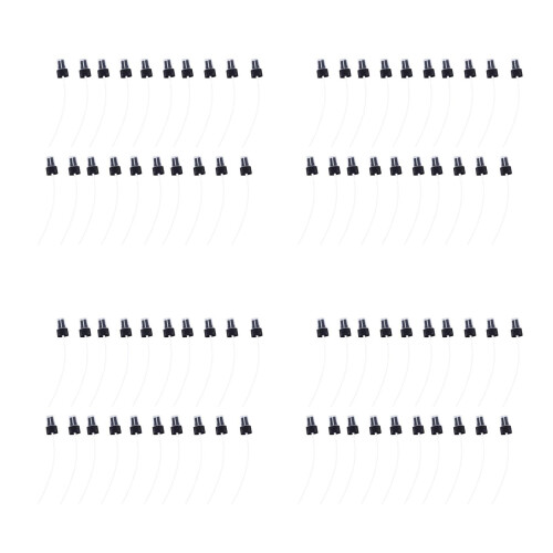 80Pcs Mist Sprayer Heads Black Plastic Compact Design for Makeup Use 2
