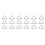 18Pcs Versatile White Ceramic and Iron Wire Crucible Triangle Rack 8