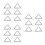 18Pcs Versatile White Ceramic and Iron Wire Crucible Triangle Rack 7