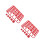 60Pcs ABS Motorcycle Screw Covers Red Hexagonal Decorative Bolt Caps 5