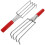 2Pcs Portable Silver Clam Digger Tool with 4 Prongs for Garden Use 1