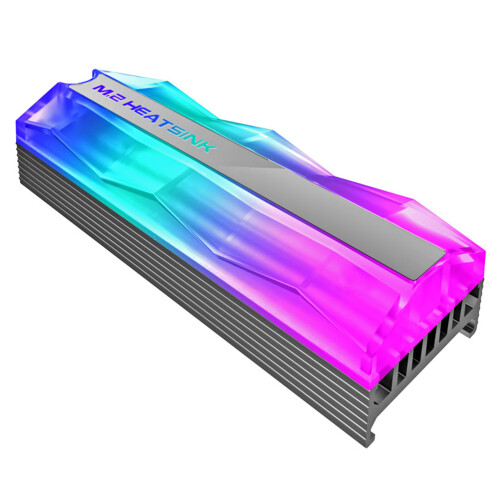 2Pcs Aluminum Heating Sink White Double-Layer Heat Dissipation for SSD