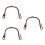 3Pcs Coffee Rattan Teapot Handles U-Shape Replacement for Tea Kettle 7