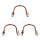 3Pcs Coffee Rattan Teapot Handles U-Shape Replacement for Tea Kettle 10