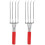 2Pcs Portable Silver Clam Digger Tool with 4 Prongs for Garden Use 9
