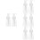 8Pcs Empty Powder Spray Bottles with Foldable Nozzle PP Pet Material 7