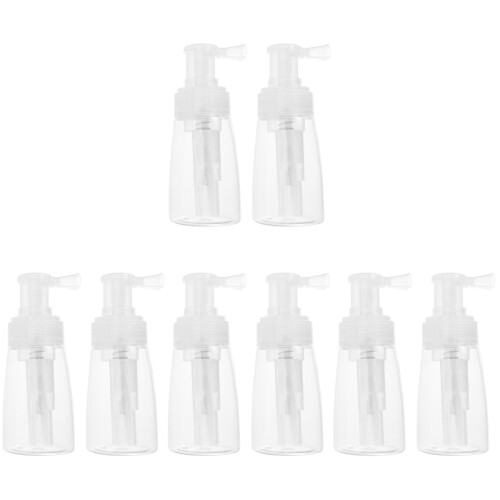 8Pcs Empty Powder Spray Bottles with Foldable Nozzle PP Pet Material 2