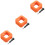 3Sets Portable Orange Eva Camera Float Shell Frame for Mini 11 6