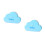 2Pcs ABS Baby Keepsake Tooth Box Sky-Blue Multi-Storage 4