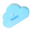 2Pcs ABS Baby Keepsake Tooth Box Sky-Blue Multi-Storage 3