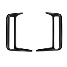 Car Rear Bumper Fog Light Trim Frame Cover Car Accessories for SPACIA/SPACIA Custom MK04 Series Bright Black