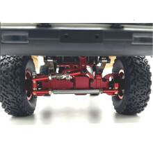 For WPL C74 1/10 RC Car Spare Parts Metal Upgrade Axle Servo Wheel Hub Drive Shaft Red