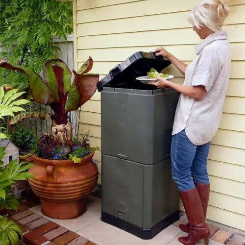 Aerobin 200L Insulated Hot Compost Bin - Grey 1