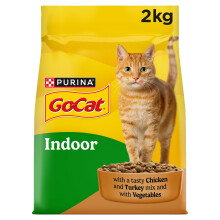 GO-CAT Indoor Adult Dry Cat Food Chicken 2kg (Pack of 4)