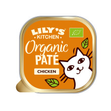Lily?s Kitchen Made with Natural Ingredients Adult Wet Cat Food Tray Organic Chicken Grain-Free recipe 19 x 85g