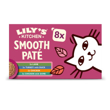 Lily?s Kitchen Smooth Pat? Selection Complete Nutrition Adult Cat Food 4 x (8 x 85g)