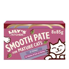 Lily's Kitchen Smooth Pat? Selection Complete Nutrition Mature Cat Food 4 x (8 x 85g)