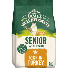 James Wellbeloved Hypoallergenic Dry Cat Food for Senior Cats Turkey 4 kg