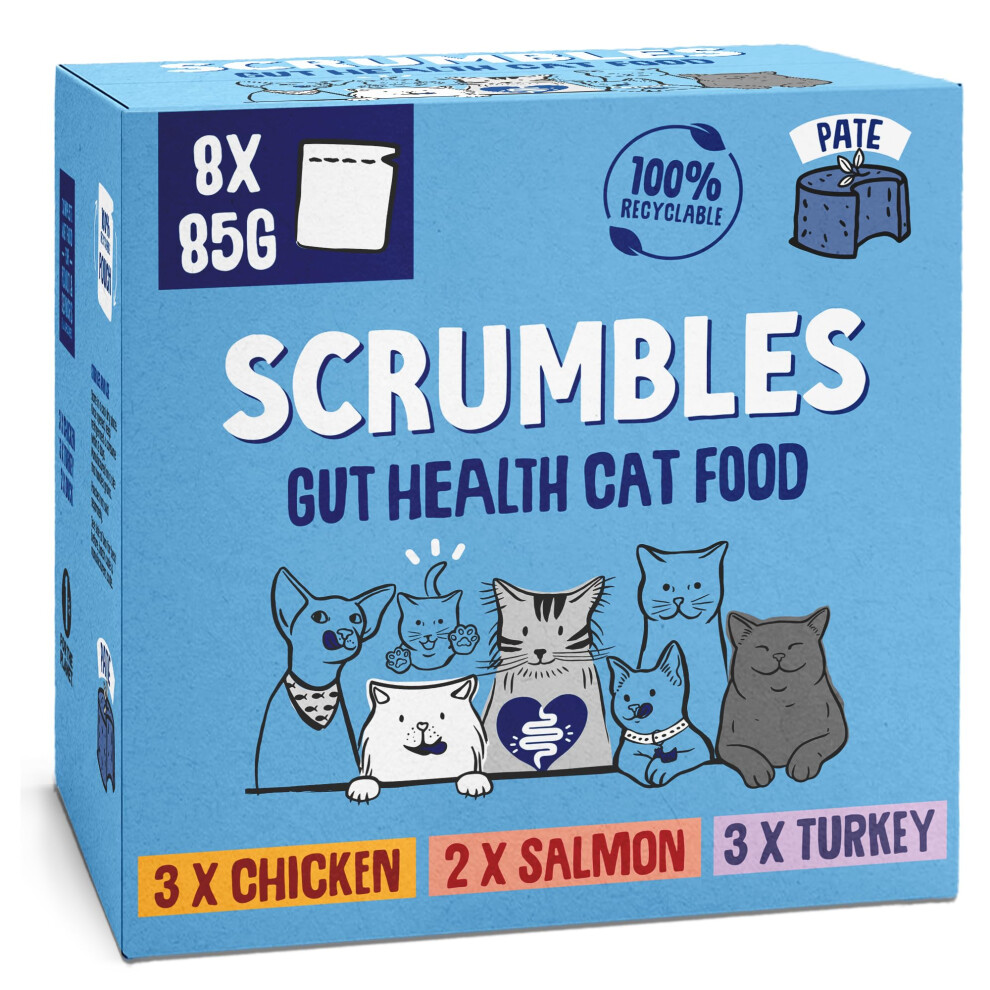 Scrumbles Free Wet Cat Pate Selection 32X85g Grain