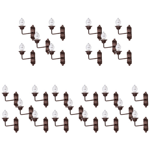 25Stk Mini Wandlampen Kaffefarben Mini Landschaft 1