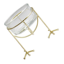 5pcs Glass Candle Holder Tea Light Stand Table Decor