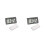 2Pcs Black Car Digital Clock with Calendar and Kickstand for Dashboard 11