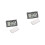 2Pcs Black Car Digital Clock with Calendar and Kickstand for Dashboard 10