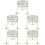5pcs Glass Candle Holder Tea Light Stand Table Decor 6