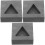 3Stk Schmelzform Graphit Gießform Metall Gold Silber 5
