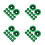 4Pièces Sequins Ronds Verts Pour DIY Vêtements 4