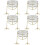 5pcs Glass Candle Holder Tea Light Stand Table Decor 7