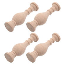 16Pièces Balustres En Bois Beige Pour Escalier Mobilier Décoratif