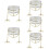 5pcs Glass Candle Holder Tea Light Stand Table Decor 9
