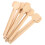40Pièces Éventails Ronds Bambou Naturel Pour 1
