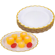 200Pcs White Paper Dinner Durable